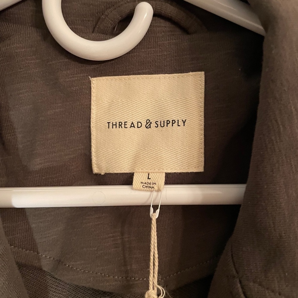 Thread & Supply Gray Zip-Up Jacket - Picture 2 of 2